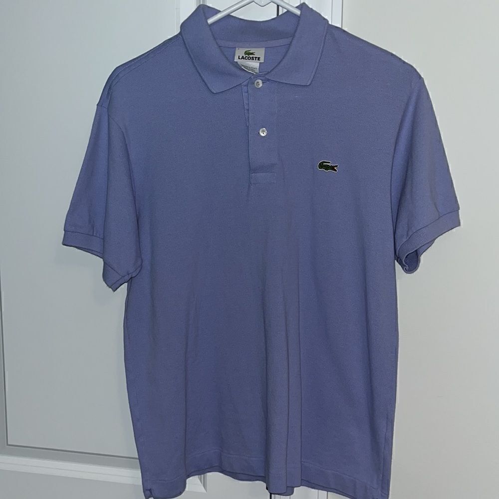 Lacoste Alligator Men’s Golf Polo devanlay SS tennis shirt 4 Lilac w/hole